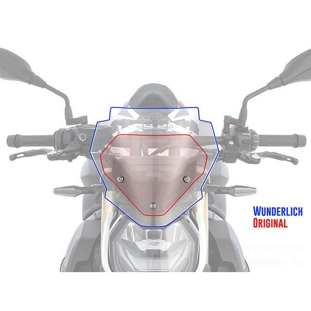 Wunderlich ワンダーリッヒ ツーリングスクリーン Calssic カラー：クリアー RnineT BMW BMW スクリーン BMW S1000R用 ワンダーリッヒ ツーリングハイスクリーン Webike