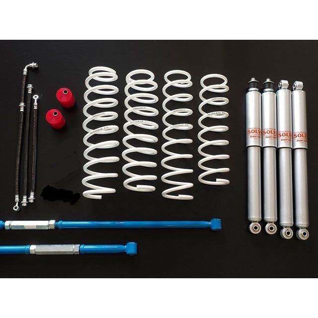 オフロードサービスタニグチ JB43専用スーパーソルブLOB3インチアップキット スタンダードセット（AS8ショックセット ラテラル黒） ORS T…