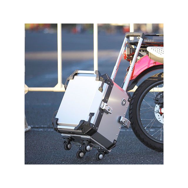 クーケース アルミ トップケース Q1 トロリー/45L（ブラック） COOCASE