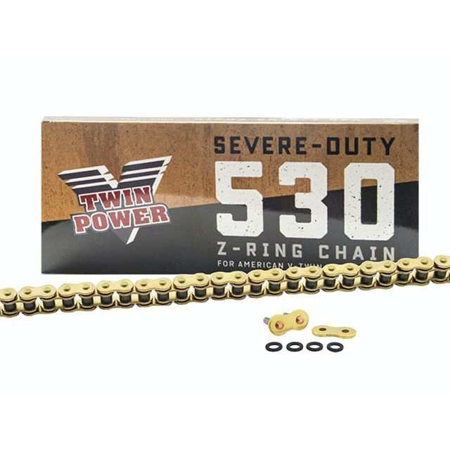 ツインパワー ハーレー Zリングチェーン 530X120（ゴールド） TWIN POWER バイクの通販は