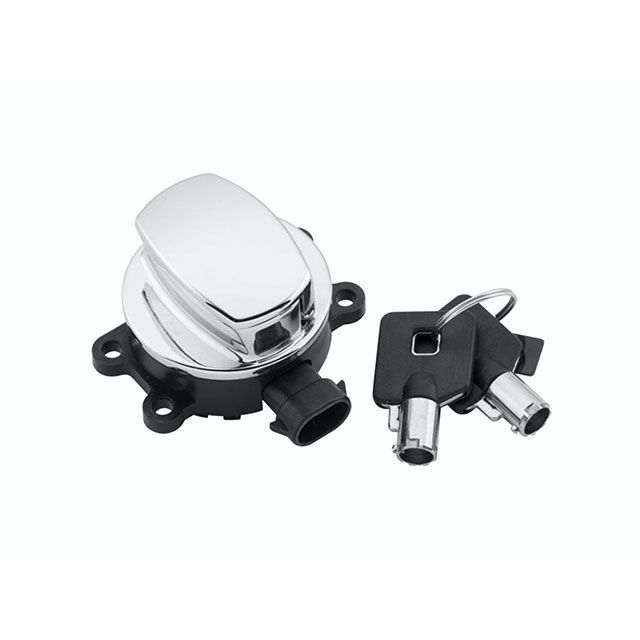 ツインパワー FLST FXST ファットボブイグニッションスイッチCH 11-17（クローム） TWIN POWER バイクの通販は電装