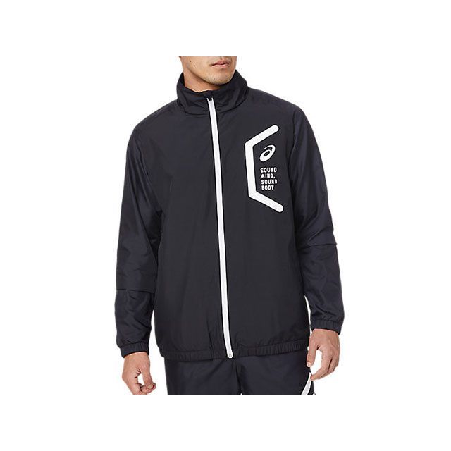 アシックス 2031E061 TEAM HEX WINDBREAKER JKT（パフォーマンスブラック） サイズ M ASICS