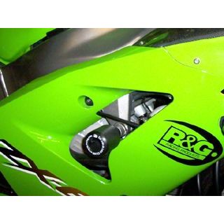 アールアンドジー ZX-6R クラッシュプロテクター カラー ホワイト R&G バイクの通販は