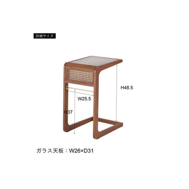 東谷 PM-502BR サイドテーブル（ブラウン） Azumaya 日用品の通販は