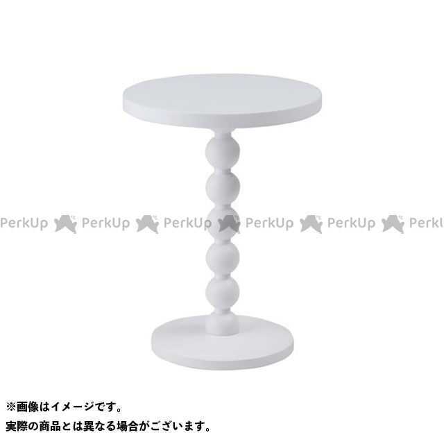 東谷 PT-470WH スフィア サイドテーブル（ホワイト） Azumaya 日用品の通販は 5,177円