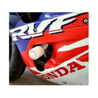 アールアンドジー RVF750 クラッシュプロテクター カラー ホワイト R&amp;G