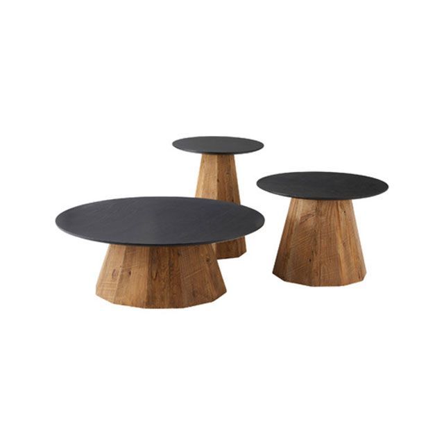 【メーカー直送】東谷 WE-881 ラウンドテーブルS（ブラック） Azumaya 日用品の通販は