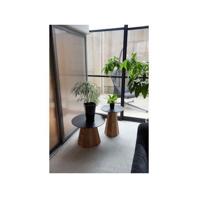 【メーカー直送】東谷 WE-881 ラウンドテーブルS（ブラック） Azumaya 日用品の通販は