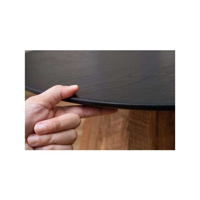 【メーカー直送】東谷 WE-881 ラウンドテーブルS（ブラック） Azumaya 日用品の通販は