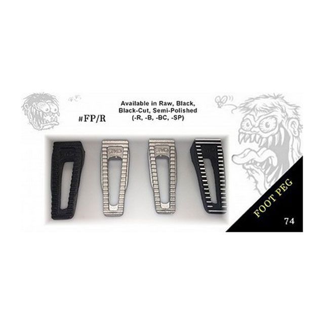 部品屋K&W ハーレー EMD製 1984-2013 ハーレー用フットペグ（ロウ） K&W