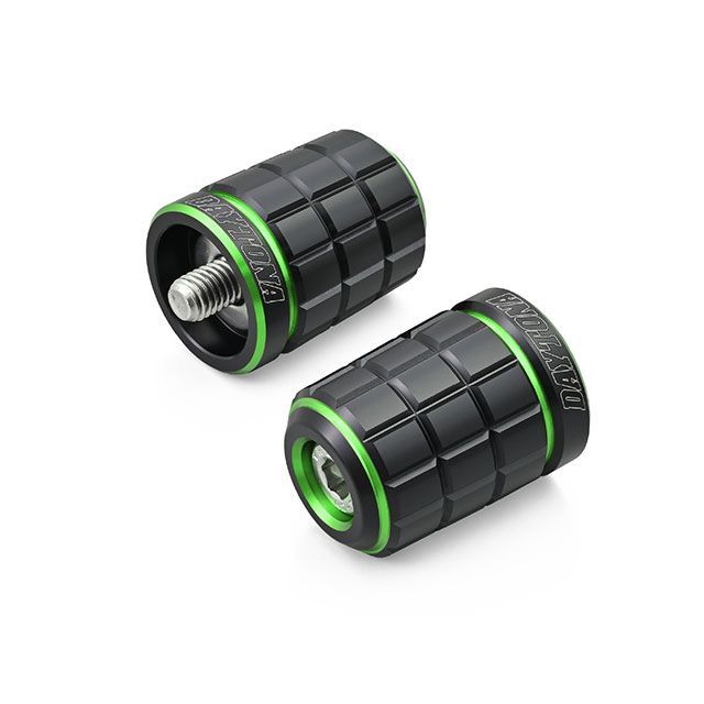 デイトナ PREMIUM ZONE（TM）ハンドルバーエンドプラグ BRICK（ライムグリーン） DAYTONA バイクの通販は 5,996円