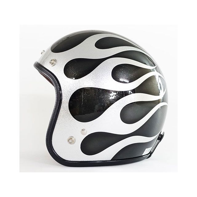 72ジャムジェット 【逸品もの】3-948 クラシカルフレイムス（シルバー×ブラック） サイズ S 72JAM バイク