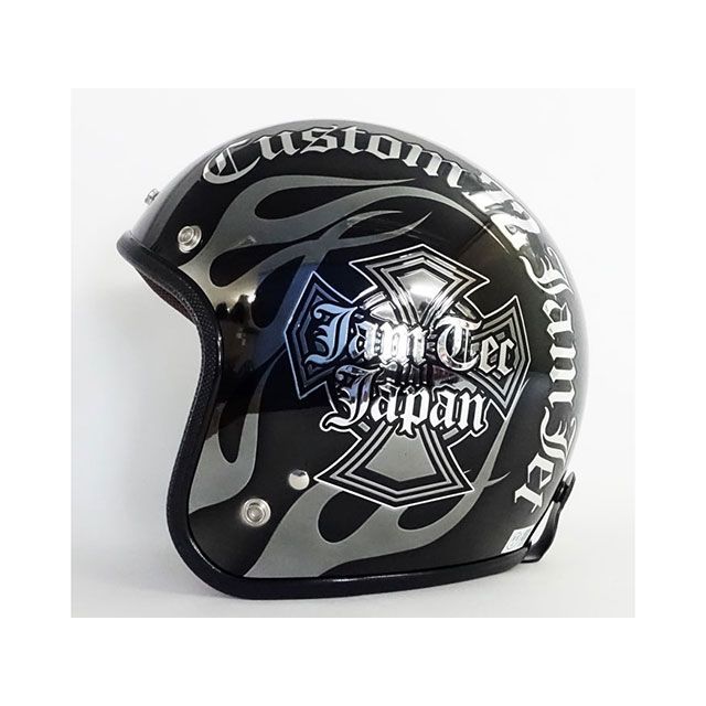 72ジャムジェット 【逸品もの】3-927 カスタム72JAM フレイムス Newクロス（ブラック） サイズ XL 72JAM バイクの通販は