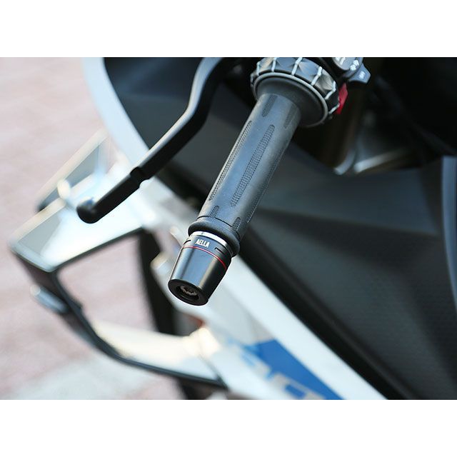 アエラ S1000RR ブレーキレバーガード＆バーエンドスライダーセット リング ブルー AELLA_6