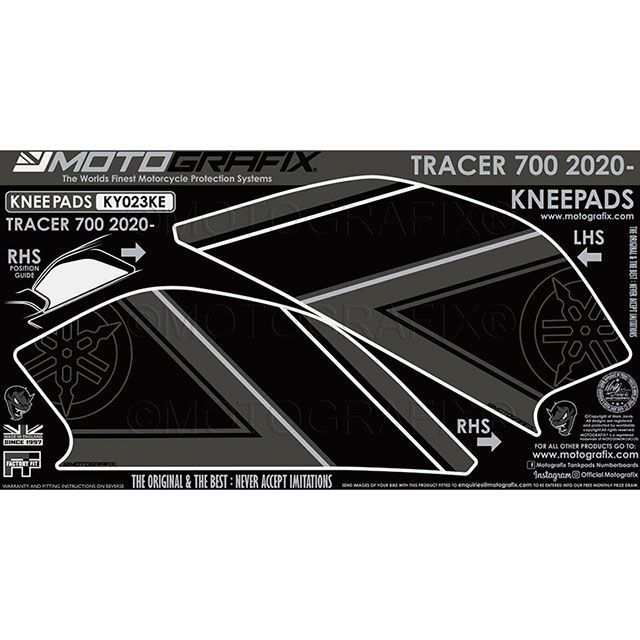 モトグラフィックス TRACER700 ボディパッド ニーパッド MOTOGRAFIX バイク