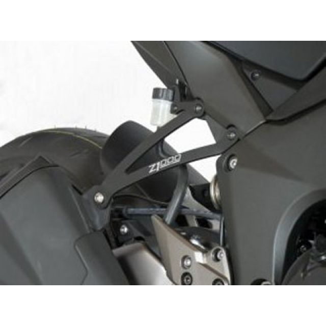 アールアンドジー Ninja1000 Z1000 エキゾーストハンガー（ブラック） 左右セット R&amp;G