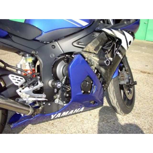 アールアンドジー YZF-R6 フォークプロテクター（ブラック） R&G バイク