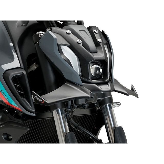プーチ MT-07 フロントダウンフォーススポイラー（マットブラック） Puig バイクの通販は 24,643円