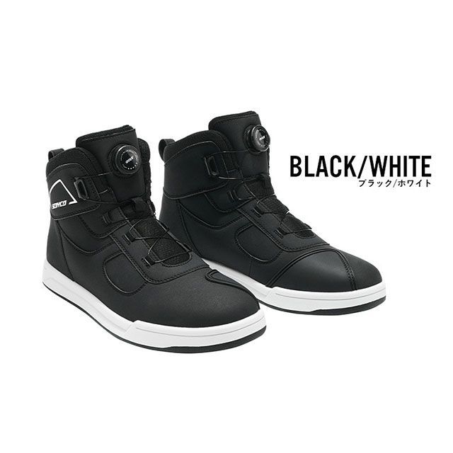 スコイコ MT074 ライディングシューズ（ブラック/ホワイト） サイズ