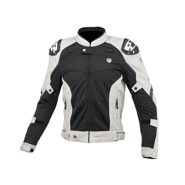 コミネ 2024春夏モデル JK-168 Rスペックスポーツメッシュジャケット（ライトグレー） サイズ 2XL KOMINE バイク