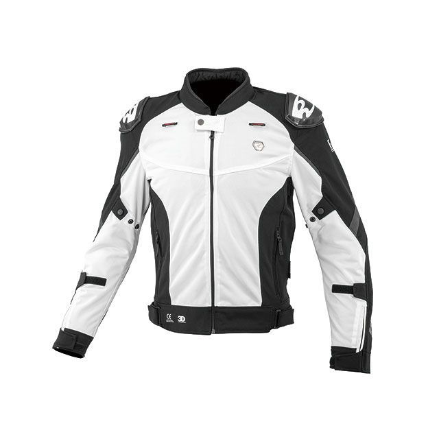 コミネ 2024春夏モデル JK-168 Rスペックスポーツメッシュジャケット（ホワイト） サイズ XL KOMINE バイク