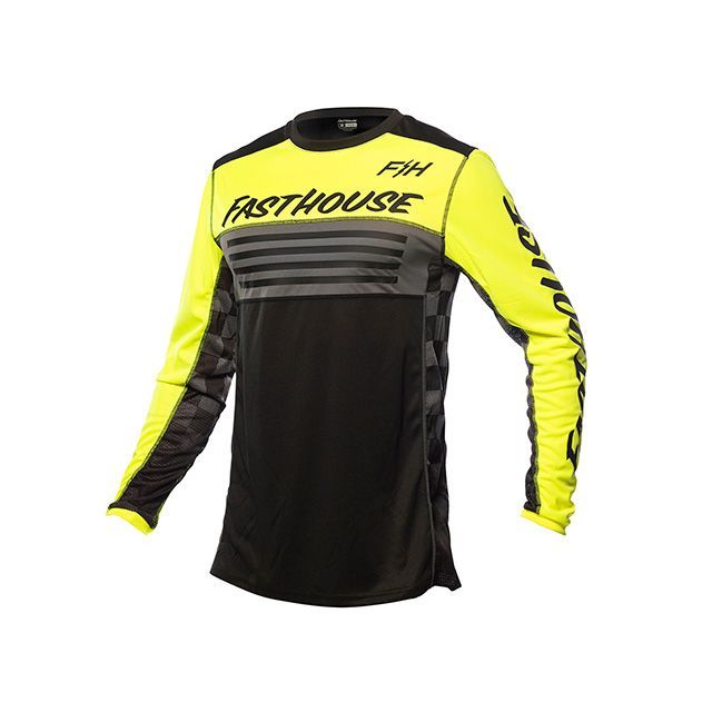 【特価品】ファストハウス グラインドハウスジャージ オメガ（ハイビズ/ブラック） サイズ M FASTHOUSE バイクの通販は 6,137円