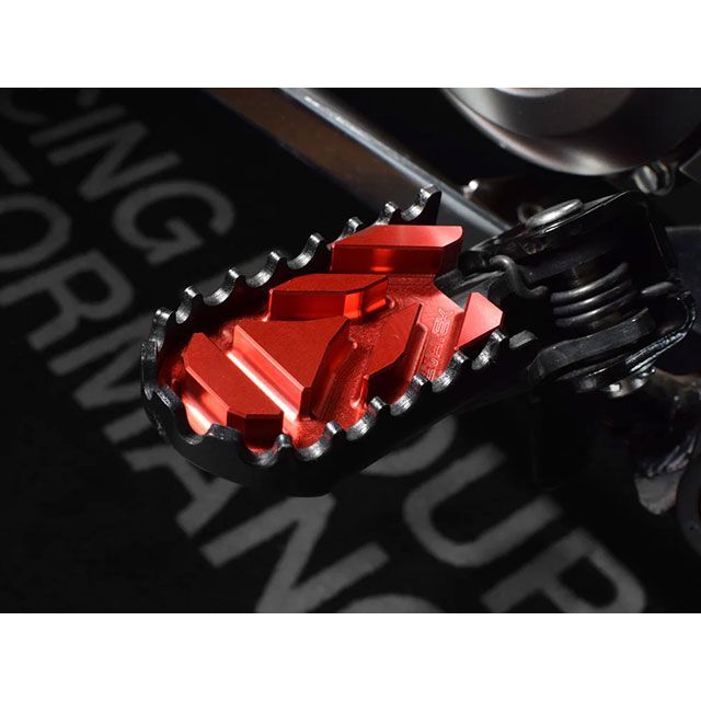 エヴァテック CT125 CNCペダルブロック 左右1セット（レッド） EVATEK