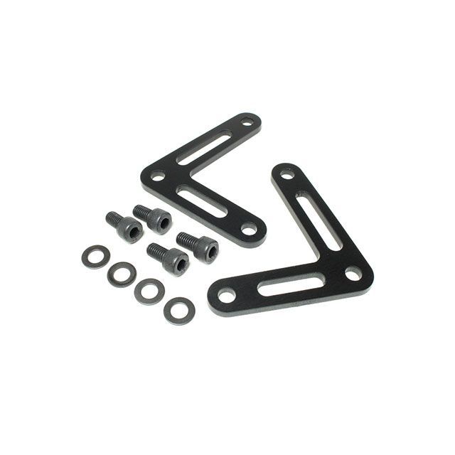 ジーザック 汎用 くの字ステー/ペア（ブラック） G-zac バイクの通販は 9,258円