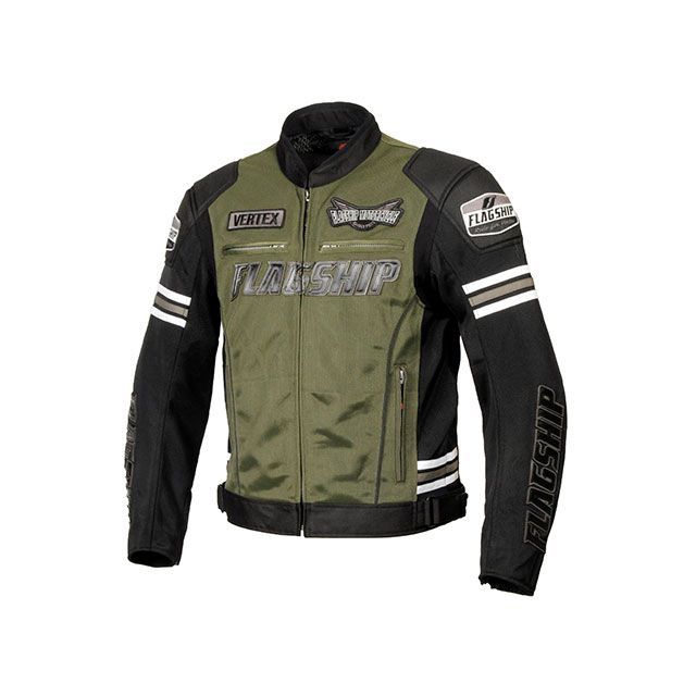 フラッグシップ 2024春夏モデル FJ-S214 イクシードメッシュジャケット（ダークグリーン） サイズ L FLAGSHIP バイクの通販は 28,003円