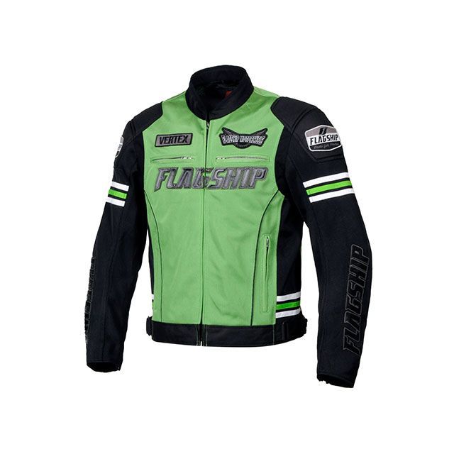 フラッグシップ 2024春夏モデル FJ-S214 イクシードメッシュジャケット（グリーン） サイズ L FLAGSHIP バイクの通販は