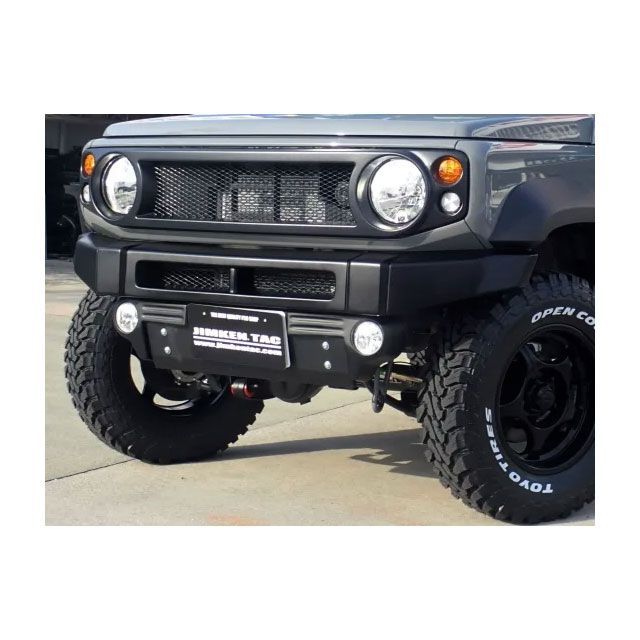 ジムケンタック JIMKENフロントバンパーJB74用FRP製黒ゲルコート ヘッドランプウォッシャー なし JIMKEN TAC 30,562円