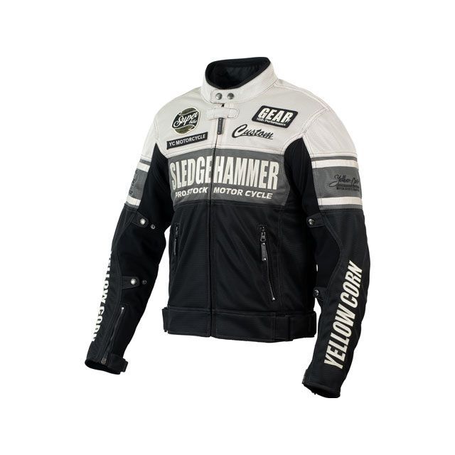 YeLLOWCORN(イエローコーン) バイク ジャケット・セット YB-2309 ウィンタージャケット ブラック/ガンメタ L YeLLOWCORN(イエローコーン) バイク ジャケット・セット BB-2306