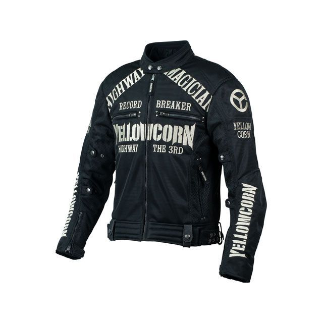 YeLLOW CORN バイクジャケット Mサイズ ブラック BB-1104 Webike | YeLLOW CORN イエローコーン BB-1104 メッシュジャケット(BB