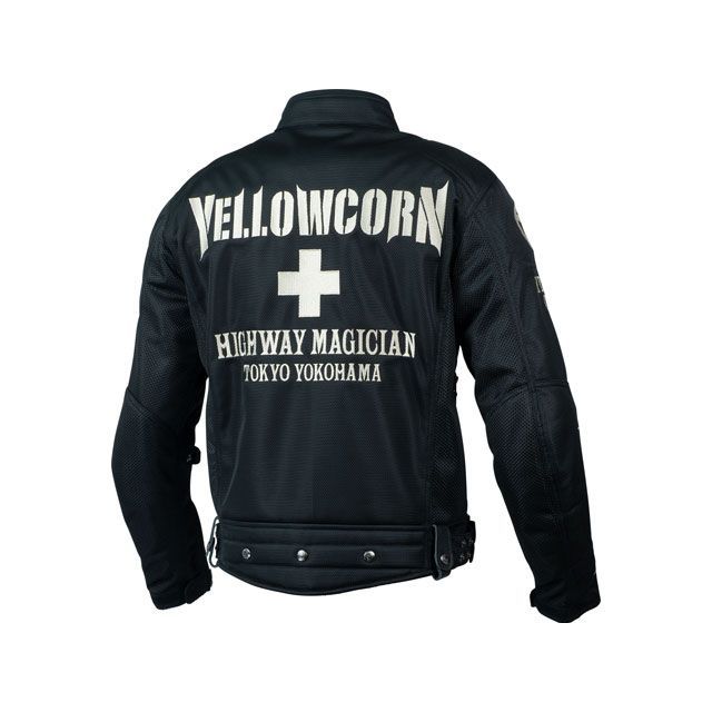 イエローコーン 2024春夏モデル YB-4105 メッシュジャケット（ブラック