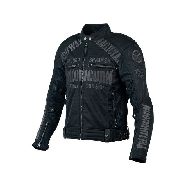 イエローコーン 2024春夏モデル YB-4105 メッシュジャケット（ブラック/ガンメタ） サイズ 3L YeLLOW CORN バイクの通販は 27,413円