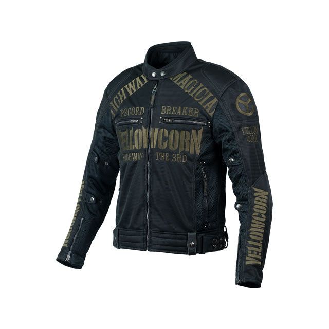 YB4105 ブラック/ゴールド 3Lサイズ メッシュジャケット イエローコーン イエローコーン 2024春夏モデル YB-4105 メッシュジャケット