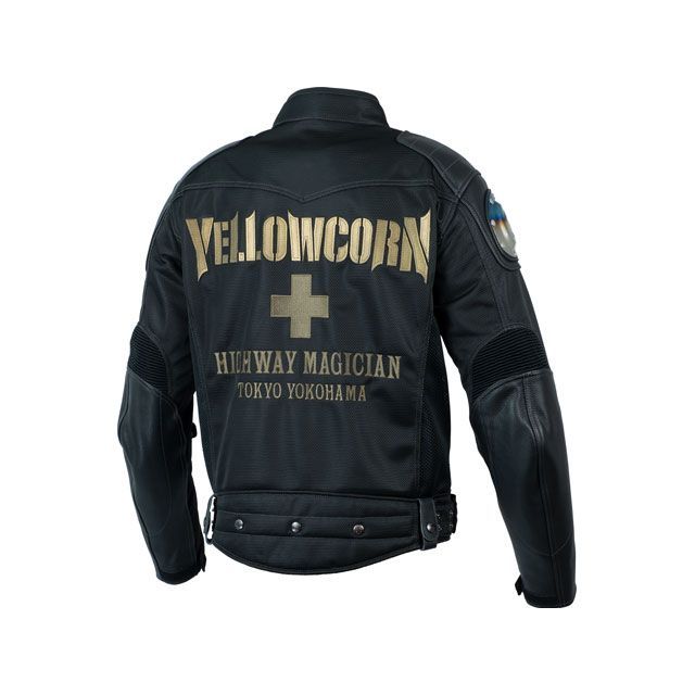 Lサイズ　YELLOWCORN メッシュジャケット ブラック（夏用） YeLLOW CORN YELLOWCORN イエローコーン メッシュジャケット YB