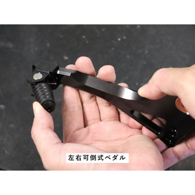 ウッドストック ZX-4R/4RRバックステップ 可倒式ペダル STDステップバー（オールブラック） WOODSTOCK_4