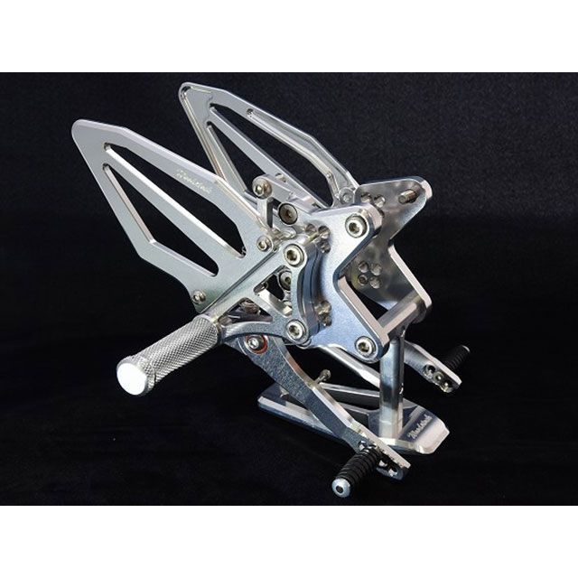 ウッドストック ZX-4R/4RRバックステップ 可倒式ペダル STDステップバー（オールシルバー） WOODSTOCK_1