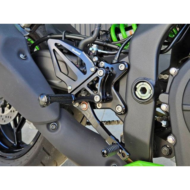 ウッドストック ZX-4R/4RRバックステップ 可倒式ペダル STDステップバー（オールシルバー） WOODSTOCK_2