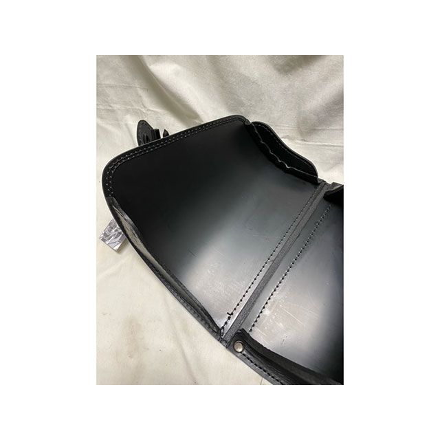 部品屋K&W Lucky Custom Leather製 サドルバッグ タイプ1（ブラック