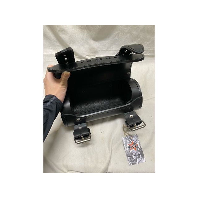 部品屋K&W Lucky Custom Leather製 ツールバッグ（ブラック×ブラック） K&W