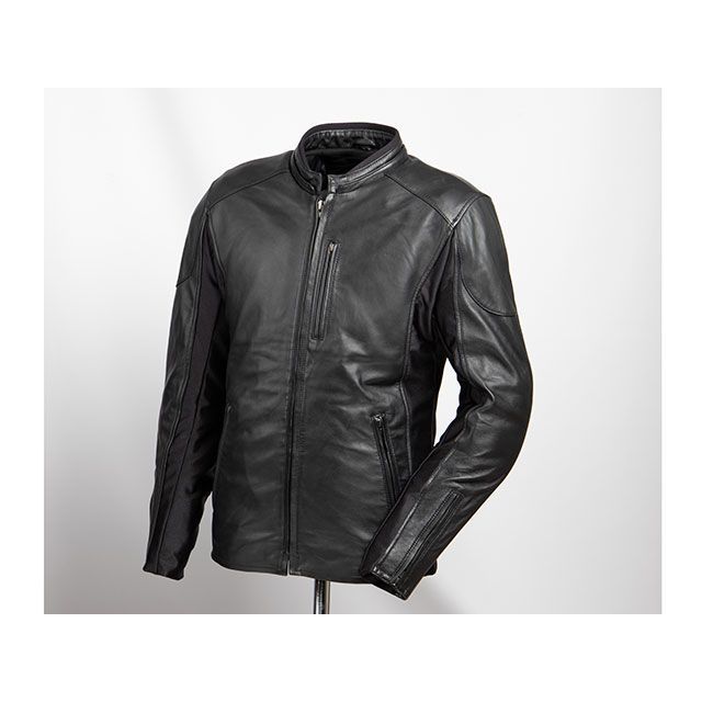 デグナー 2024春夏モデル 24SJ-3 フード付レザージャケット（ブラック） サイズ S DEGNER バイク