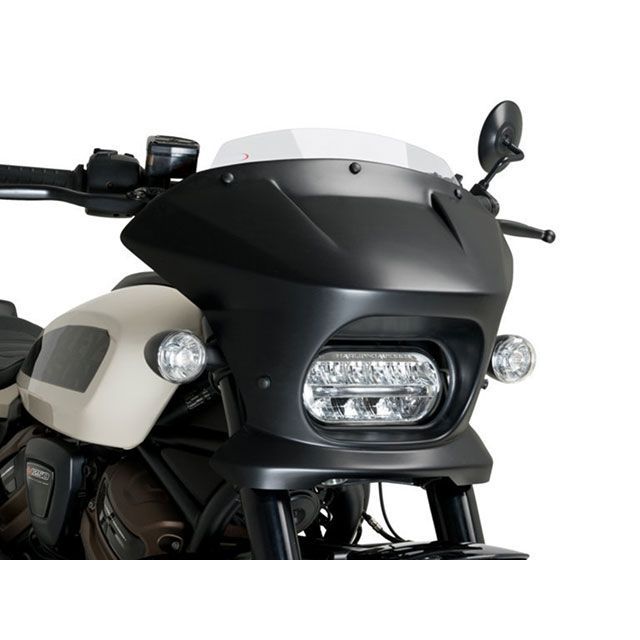プーチ SPORTSTER S RH1250S セミフェアリングFURY（SPORT）/（クリア/グロスブラック） Puig