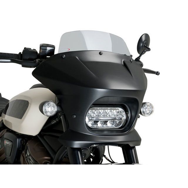 プーチ SPORTSTER S RH1250S セミフェアリングFURY（TOURING）/（スモーク/マットブラック） Puig