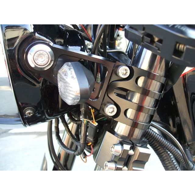 アントライオン 汎用 ビレットライトステー 正立フォーク用 φ35 ロングタイプ カラー シルバー ant lion バイクの通販は