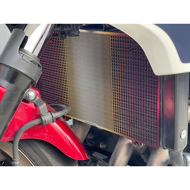 チタニウムパワー CB1300SB CB1300SF チタン ラジエターコアガード for HONDA CB1300SF/SB（ピンクグラデーション…