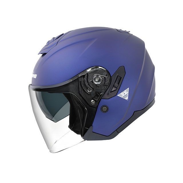 コミネ HK-172 FL コンポジット FRP ジェットヘルメット（マットメタルブルー） サイズ L KOMINE バイク