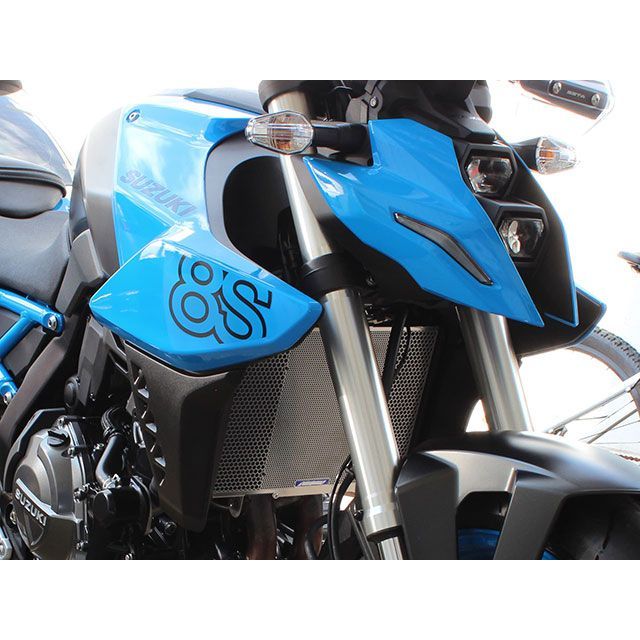 エッチングファクトリー GSX-8S GSX-8S（23〜）用ラジエターガード（シルバー） カラー 緑エンブレム ETCHING FACTORY_3