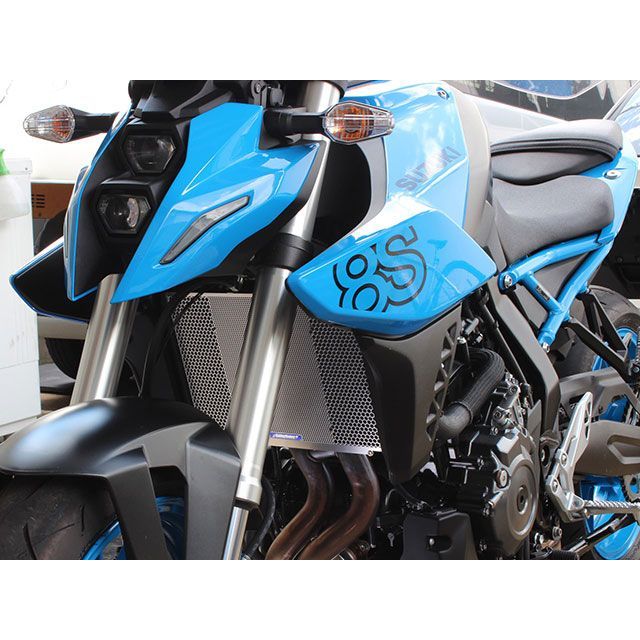 エッチングファクトリー GSX-8S GSX-8S（23〜）用ラジエターガード（シルバー） カラー 緑エンブレム ETCHING FACTORY_4